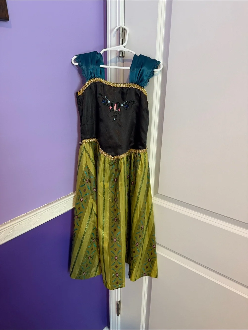 Kids Green and Teal Princess Theater Costume Dress